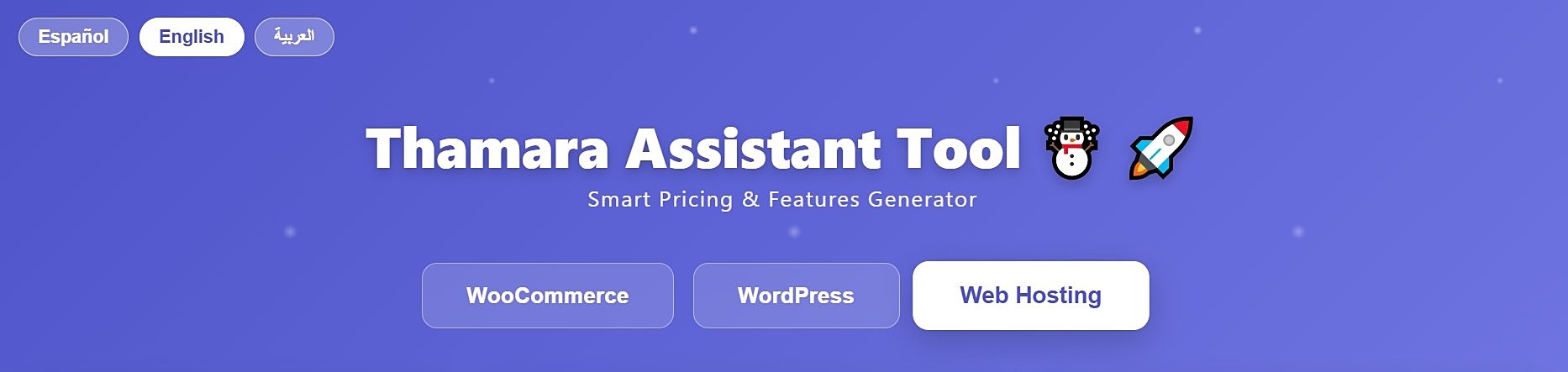 Thamara Assistant Tool interface